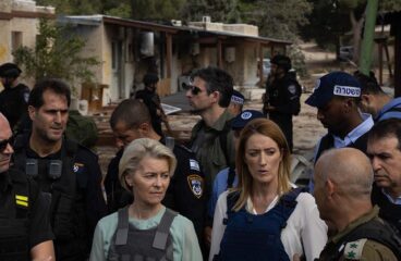 Visita oficial de Roberta Metsola y Ursula von der Leyen a Israel seis días después de los ataques terroristas de Hamás (13/10/2023). Crisis en Gaza