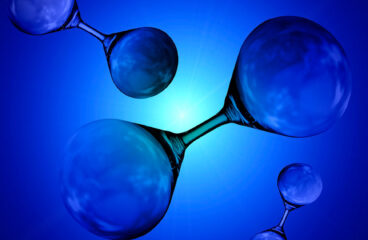 Moléculas de hidrógeno.