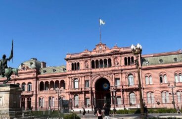Casa Rosada, sede del poder ejecutivo de la República Argentina en Buenos Aires