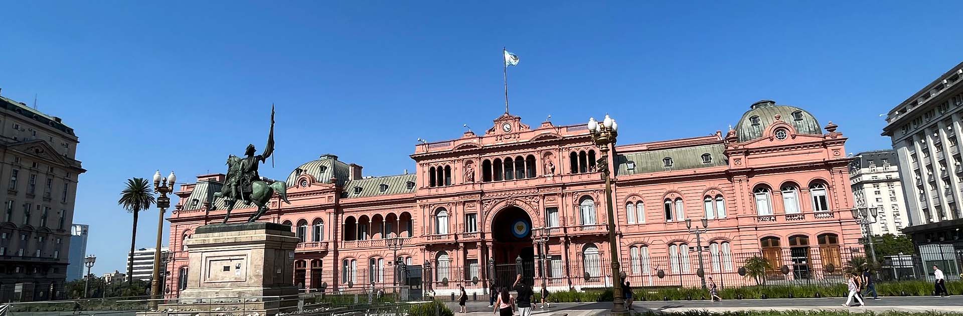 Casa Rosada, sede del poder ejecutivo de la República Argentina en Buenos Aires