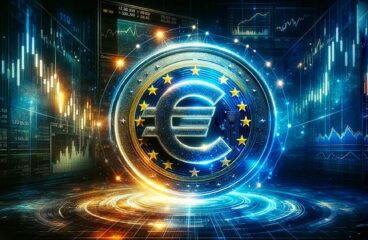 Simulación del euro digital.