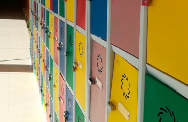 School locker in El Parador high school, Almería, Spain.