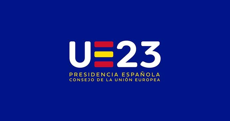 Logo de la Presidencia española del Consejo de la UE del segundo semestra de 2023