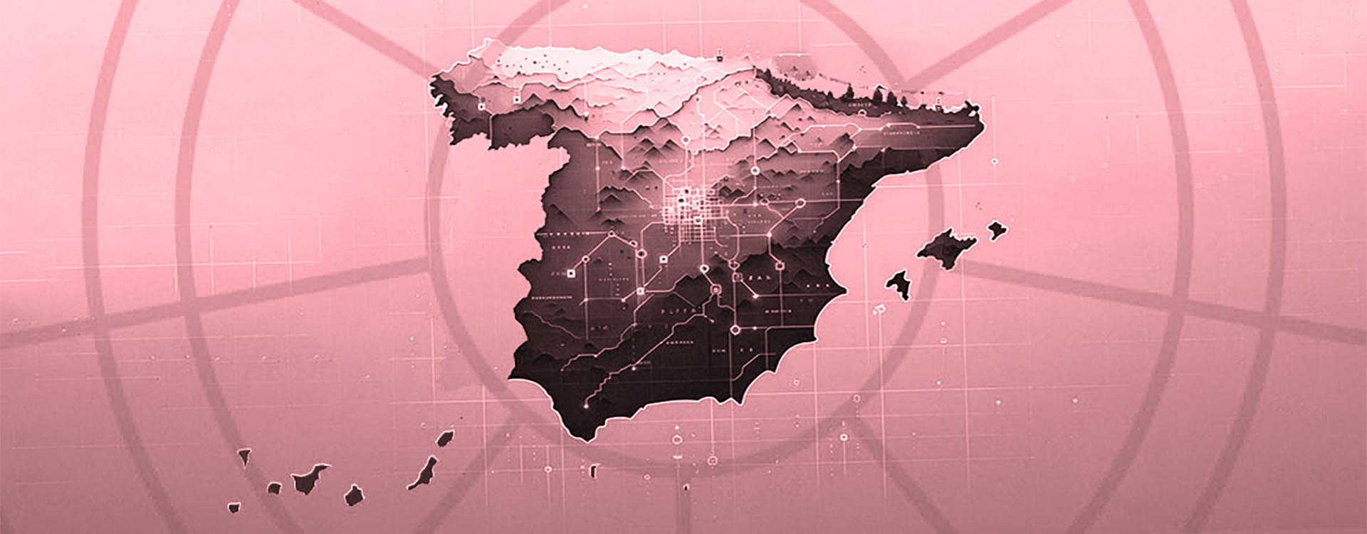 Imagen del Policy Paper Espana en el mundo en 2024, con un mapa geográfico en relieve del país