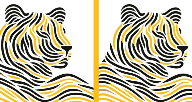 Portada de "Español para tigres sudasiáticos. Lengua y cultura en español en Filipinas y el sudeste asiático". Imagen de un tigre serigrafiado con líneas amarillas, negras y grises