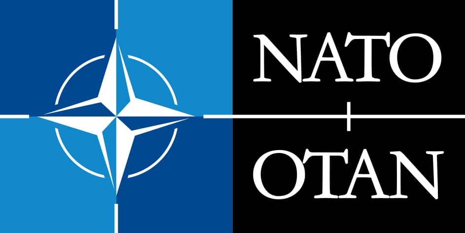 Logo de la Organización del Tratado del Atlántico Norte (OTAN, NATO en inglés) 