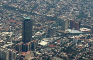 Vista aérea de la Torre Pemex, Ciudad de México.