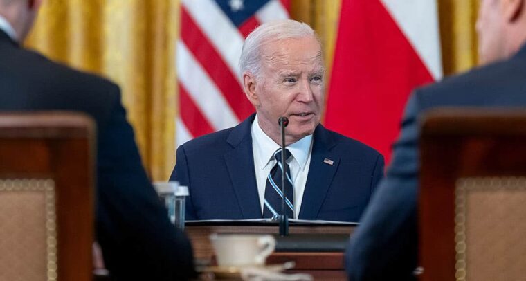 Joe Biden en una reunión en la Casa Blanca, 12 de marzo de 2024.