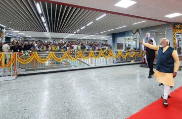 Narendra Modi, primer ministro de India, durante la inauguración de múltiples proyectos de conectividad en Calcuta (6/3/2024). Foto: Prime Minister's Office (Wikimedia Commons / GODL-India)