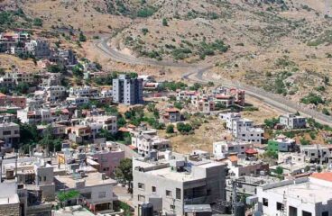 Vistas panorámica de Majdal Shams. Israel y Hizbulah