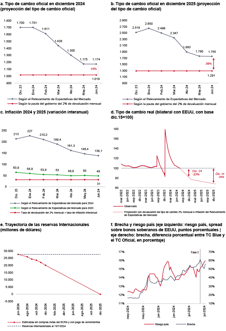 Figura 3. Preámbulo Fase 2: pautas del gobierno y expectativas del mercado. Fuente: elaboración propia con datos del BCRA, Ámbito Financiero, JP Morgan.