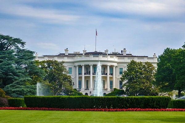 Fachada sur de la Casa Blanca en Washington, D.C. Foto: David Everett Strickler (@mktgmantra)