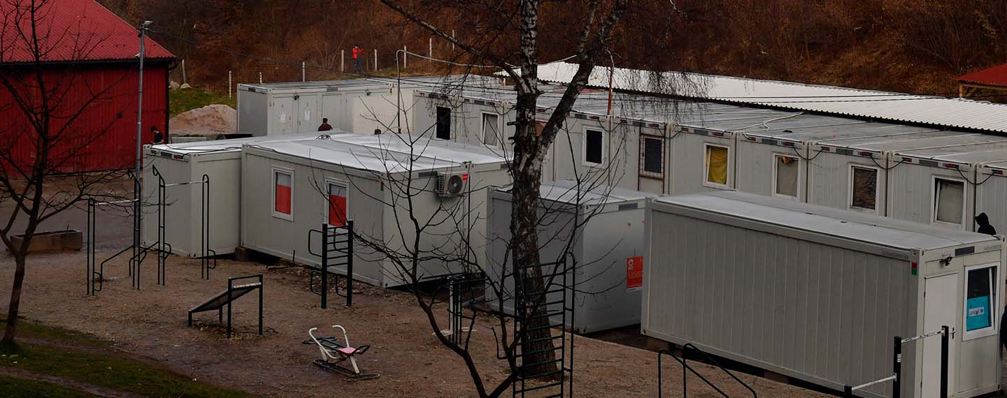 Centro de recepción de Blazuj en Bosnia y Herzegovina. Migración