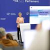 Ursula von der Leyen at the press conference on the proposed structure and portfolios for the College of Commissioners. Vice-Presidency