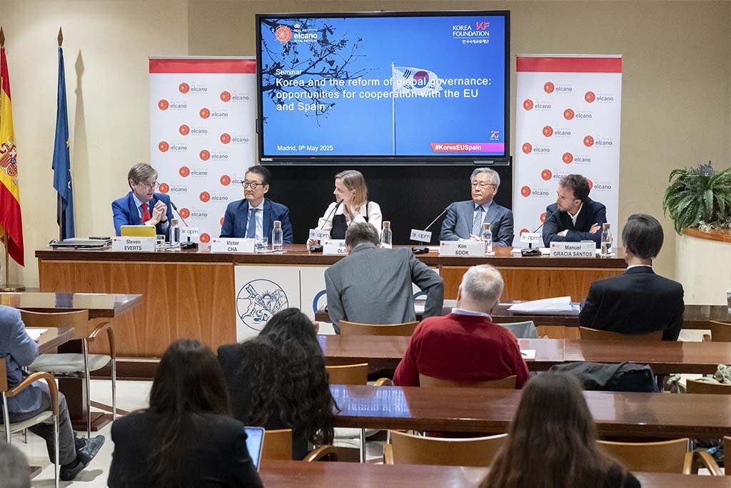 Seminario “Corea y la reforma de la gobernanza global: oportunidades para la cooperación con la UE y España”. Fotos: © Real Instituto Elcano.