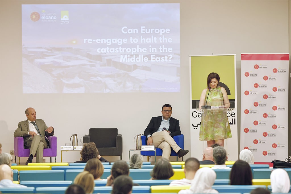 Roundtable ‘How Europe can re-engage to halt the catastrophe in Gaza?’. Photo: © Elcano Royal Institute.