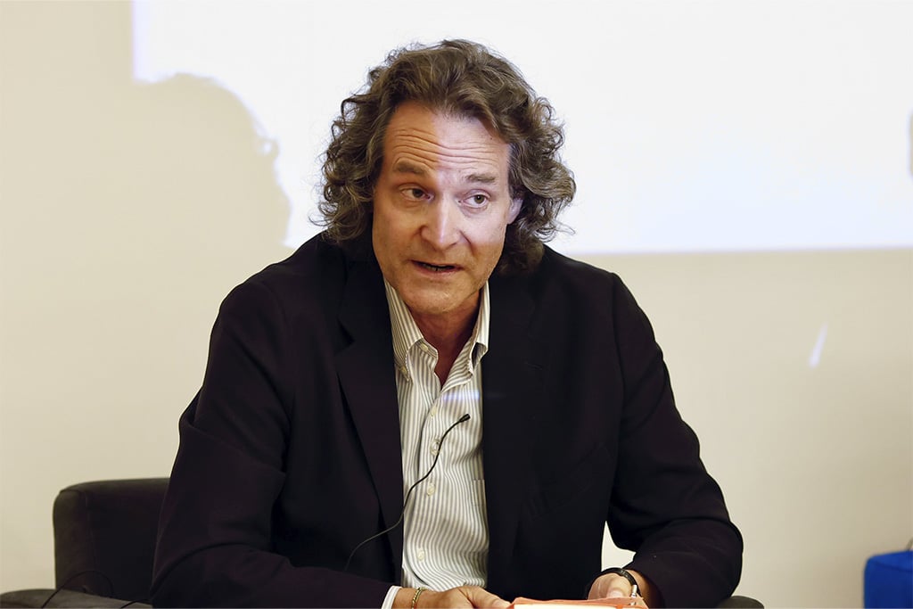 José Vericat at the roundtable ‘How Europe can re-engage to halt the catastrophe in Gaza?’. Photo: © Elcano Royal Institute.