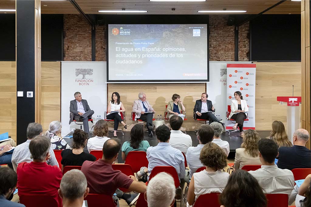 Presentación de Elcano Policy Paper: “El agua en España: opiniones, actitudes y prioridades de los ciudadanos”. Fotos: © Real Instituto Elcano.