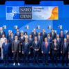 Ceremonia de bienvenida y foto oficial de Cumbre de la OTAN de 2025 en La Haya (Países Bajos). El Secretario General de la OTAN, Mark Rutte, y los jefes de Estado y de Gobierno de los países miembros de la OTAN.