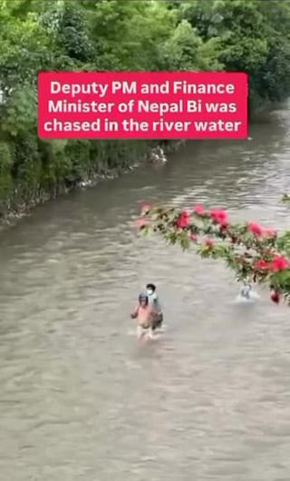 Figura 4. Vídeo en el que el ministro de Finanzas es arrojado al río, perseguido y agredido. Fuente: TikTok.