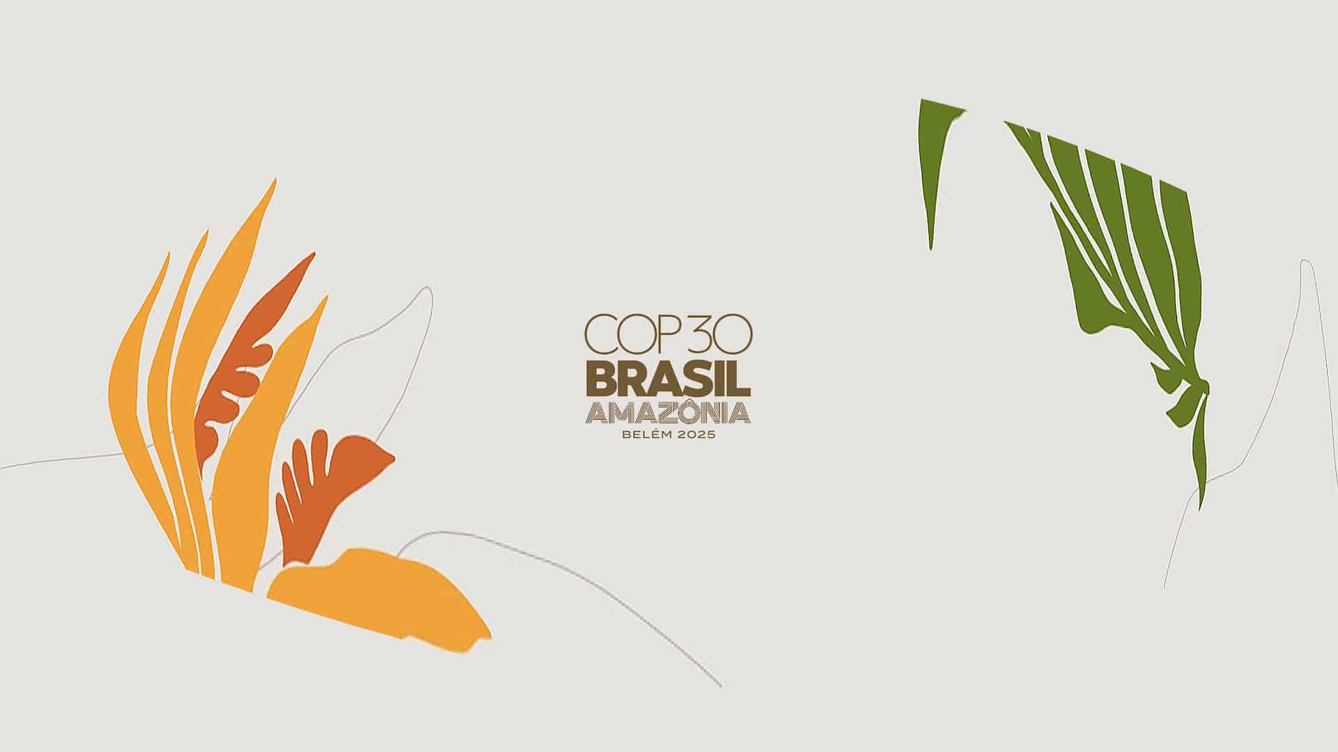 COP30 official logo. Belém, Brazil.