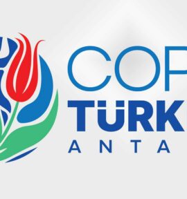 Logo de la COP31 en Antalya, Turquía.