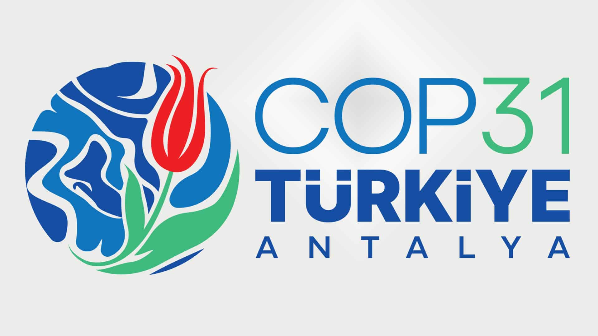 Logo de la COP31 en Antalya, Turquía.